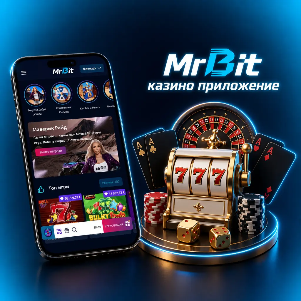 MrBit казино приложение с живи събития, слотове и маси от Pragmatic Play, Evolution Gaming, NetEnt и Play'n GO