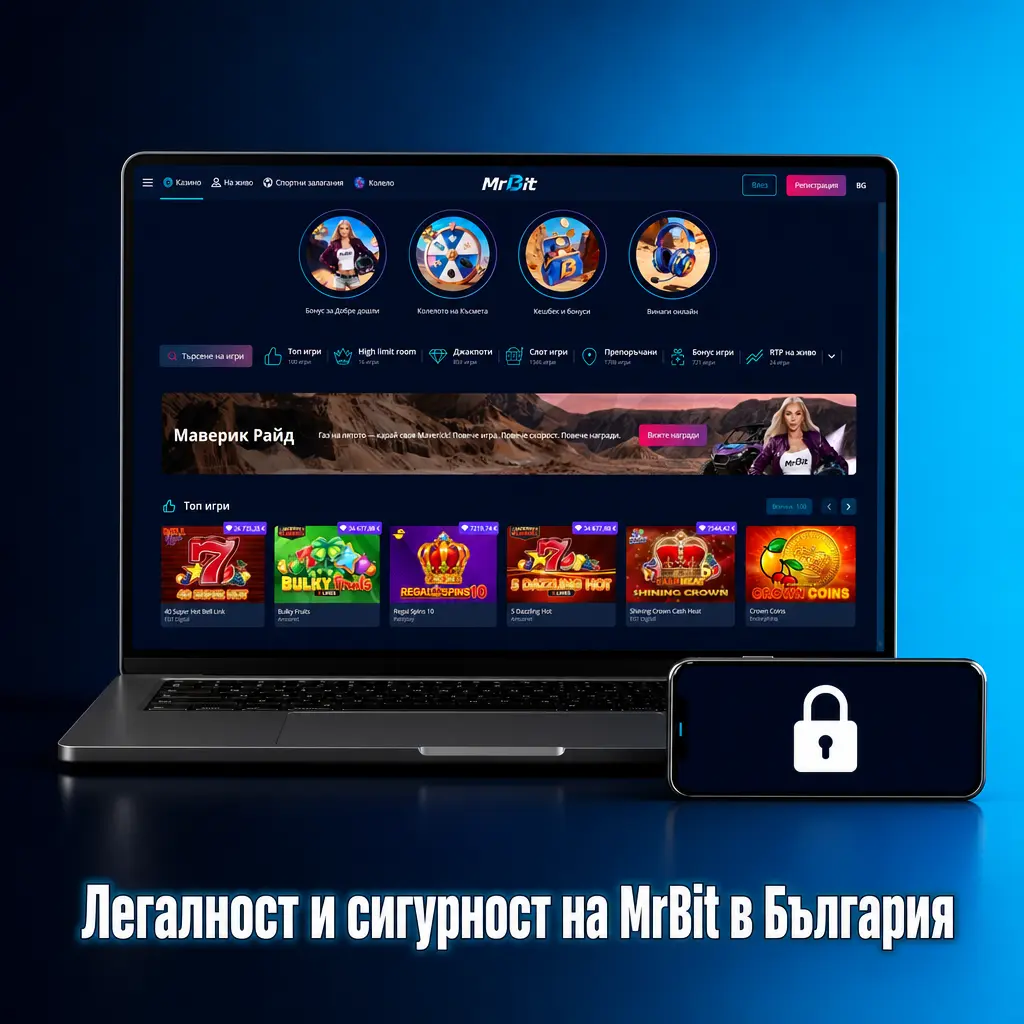 MrBit казино в България - лиценз Curaçao eGaming, GDPR защита, SSL криптиране и инструменти за отговорна игра