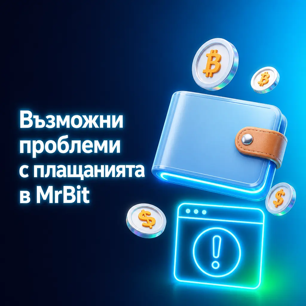 Чести проблеми с плащанията в MrBit – забавени депозити, отказани карти, верификация и лимити при тегления.