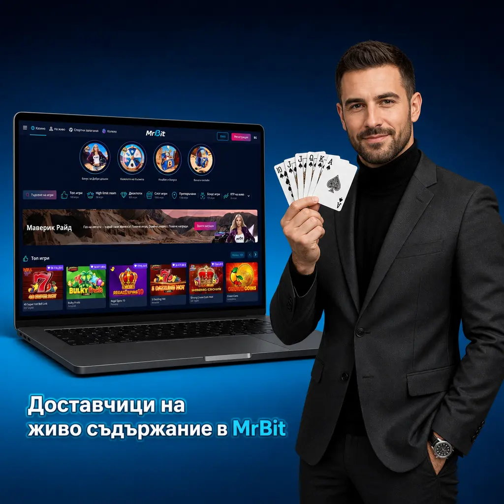 Доставчици на живо казино съдържание в MrBit – Evolution, Pragmatic Play Live и Vivo Gaming с дилъри на български