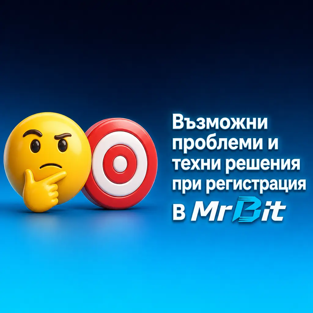 Често срещани проблеми при регистрация в MrBit и решения – SMS код, имейл потвърждение, парола и блокиран профил.